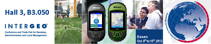 NAVA Handheld GPS on INTERGEO