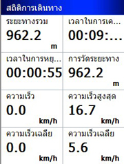 Trip Computer page Thai