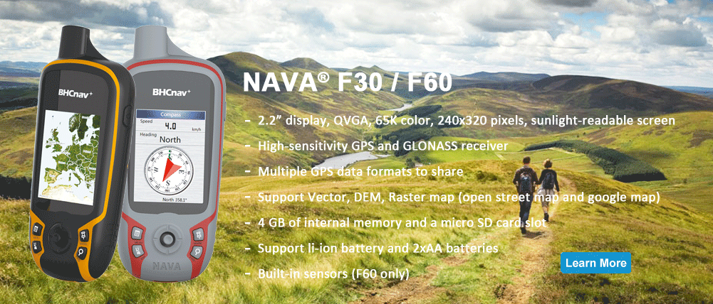 NAVA F30 and F60 Handheld GPS
